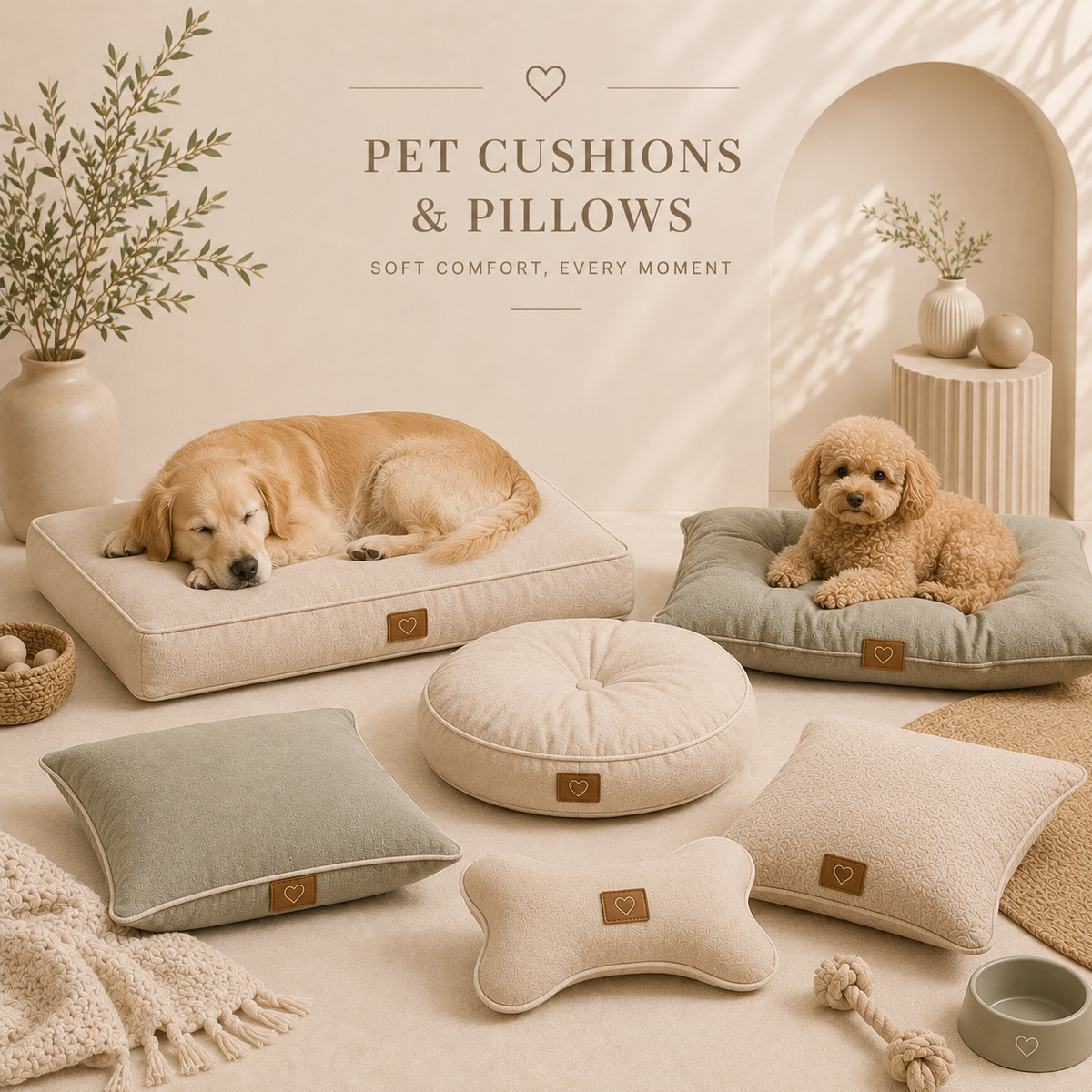 Pet Cushions and Pillows