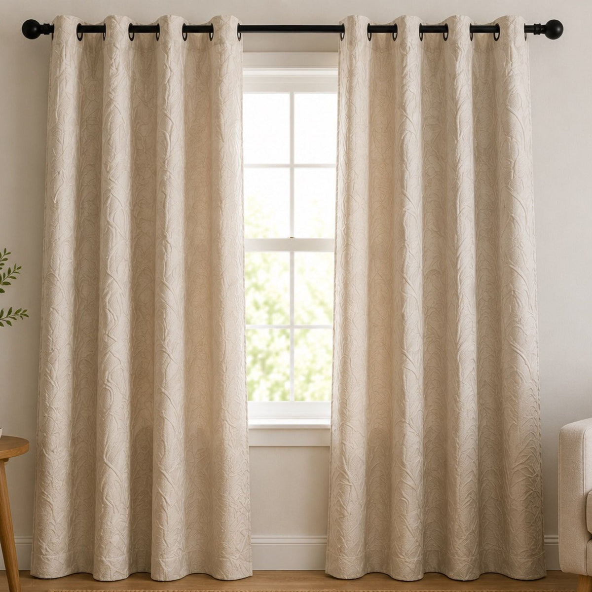 Self Embossed Curtains