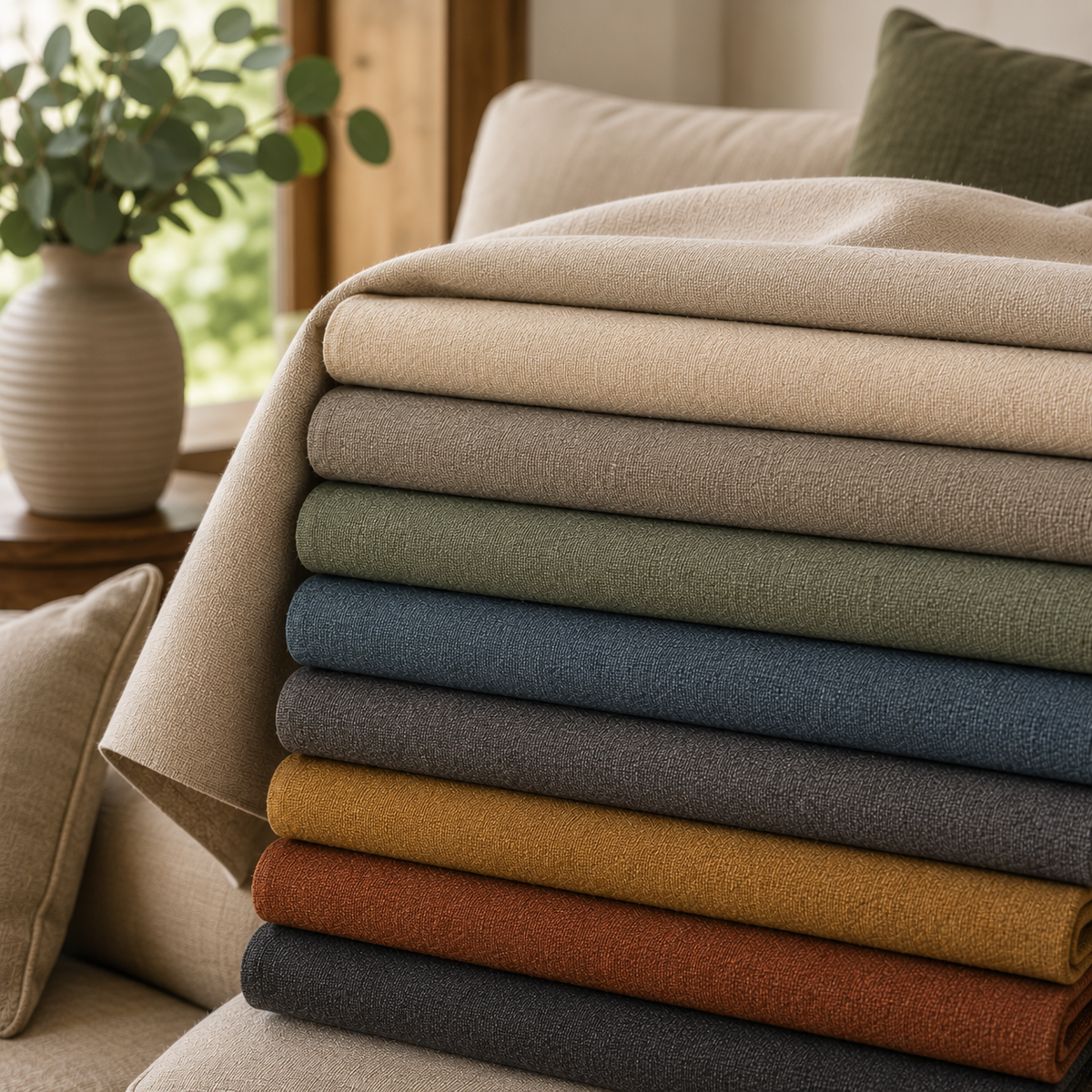 Plain / Solid Tone Upholstery Fabrics