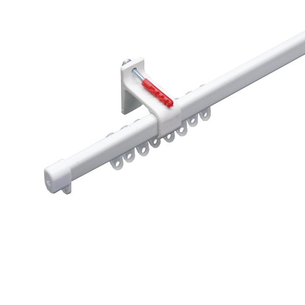 “C” Track Steel With PVC Brackets – Single