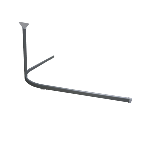 Shower Rail Aluminum – Natural