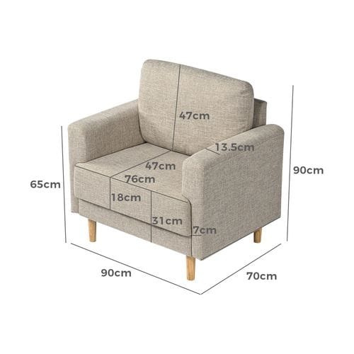 1 Seater Couch/Sofa Cleaning
